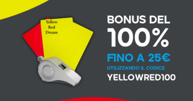 Bonus benvenuto sport YELLOWRED100