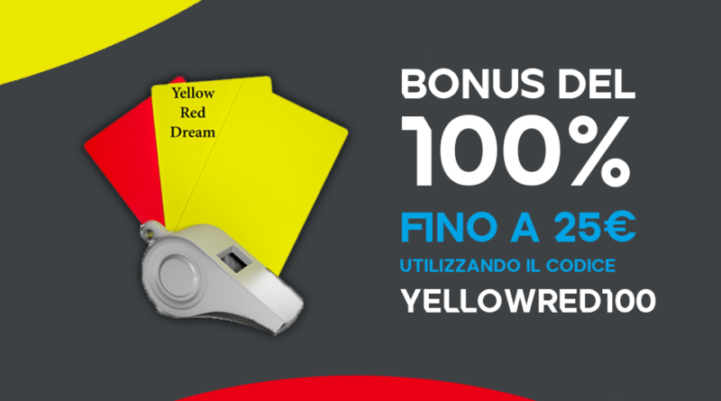 Bonus benvenuto sport YELLOWRED100