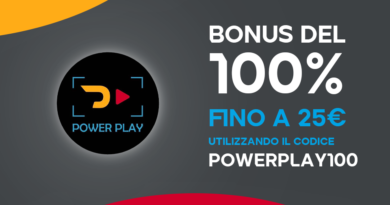 Bonus Benvenuto POWERPLAY100