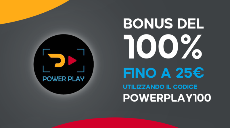 Bonus Benvenuto POWERPLAY100