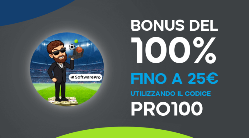 bonus benvenuto scommesse PRO100