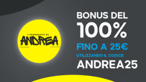 Bonus benvenuto scommesse andrea25