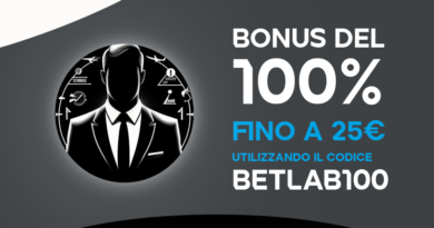 Bonus benvenuto sport betlab100