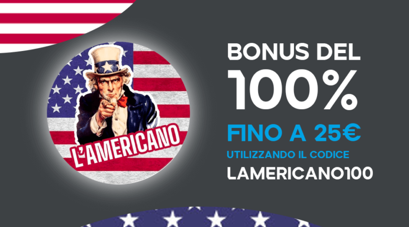 Bonus benvenuto sport lamericano100