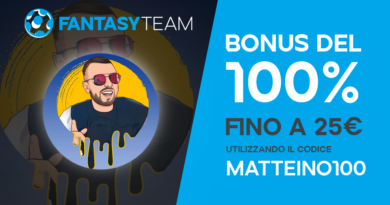 bONUS BENVENUTO matteino100