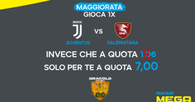 Juventus - Salernitana maggiorata Oracolo