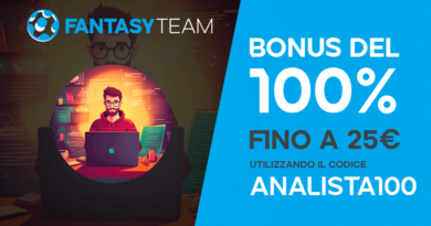 Bonus Benvenuto ANALISTA100