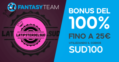 Bonus Benvenuto SUD100