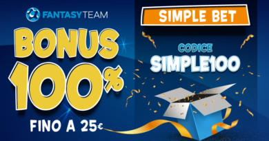 Bonus Benvenuto Scommesse SIMPLE100