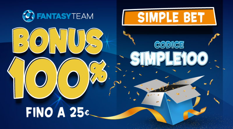 Bonus Benvenuto Scommesse SIMPLE100