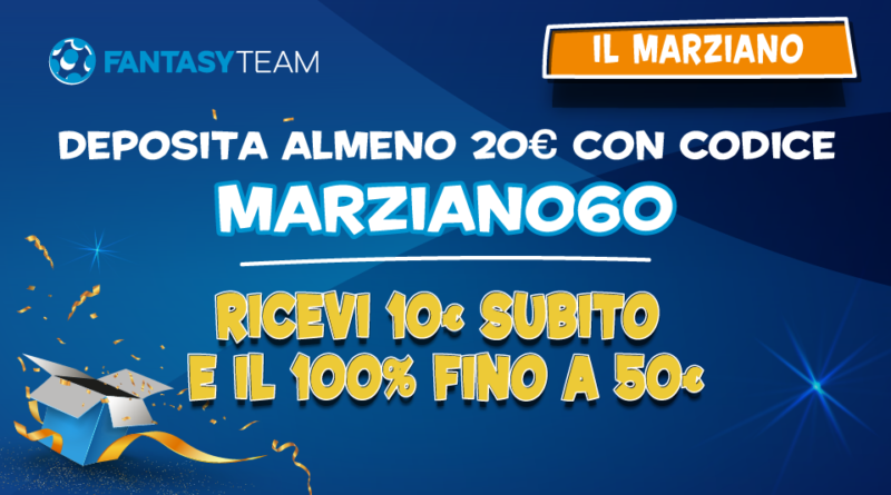 Bonus Benvenuto MARZIANO60